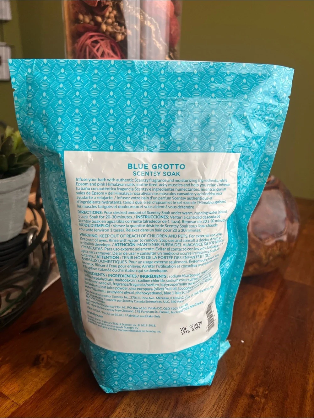 Scentsy Blue Grotto Bath Soak – New In Package